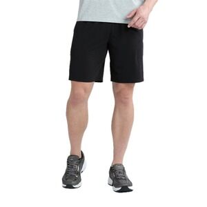 Athletic Works Mens Black Cotton Blend Athletic Shorts XL Drawstring Pockets